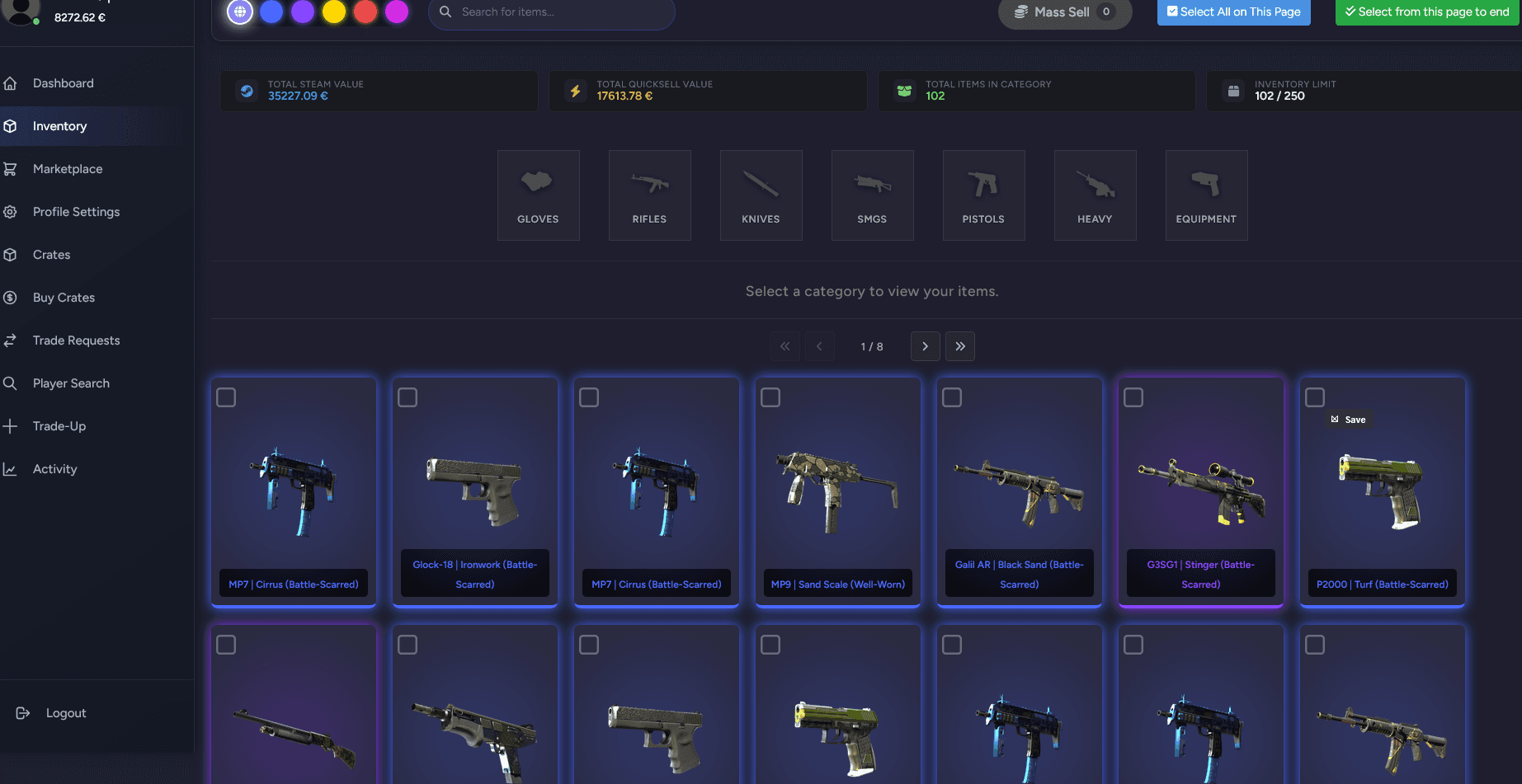 Screenshot: skins.bucuresti-csgo.ro